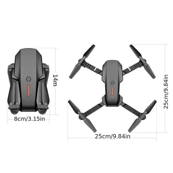 E99MAX Brushless Optical Flow HD Dual Camera Drone, Four Axis RC Quadcopter NEW - Picture 7 of 9